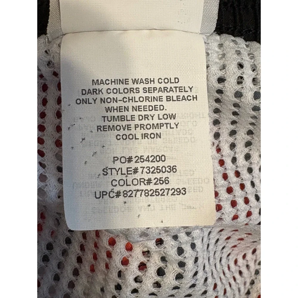 Speedo Men's Aloha Floral Swim Trunks Shorts Black‎ Red Size L